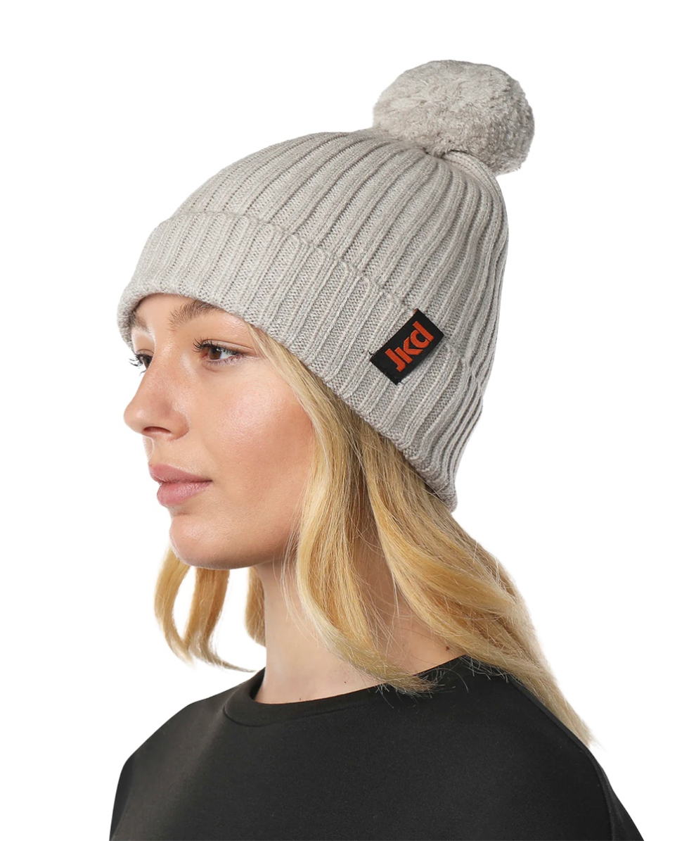 JAKED - BERRETTO UNISEX - WINTRY BIS BEANIE - JKCJ71601 - GREY