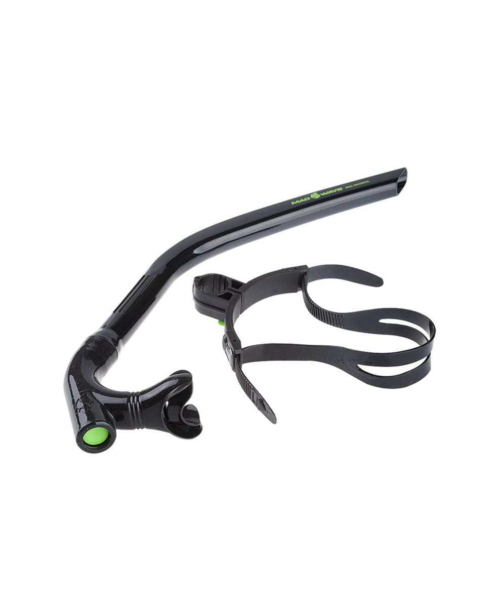 MAD WAVE - RESPIRATORE FRONTALE - PRO SNORKEL - M077301001W - BLACK