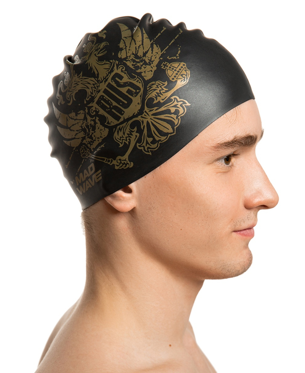 MAD WAVE - CUFFIA SILICONE - M055333001W - BLACK/GOLD EAGLE
