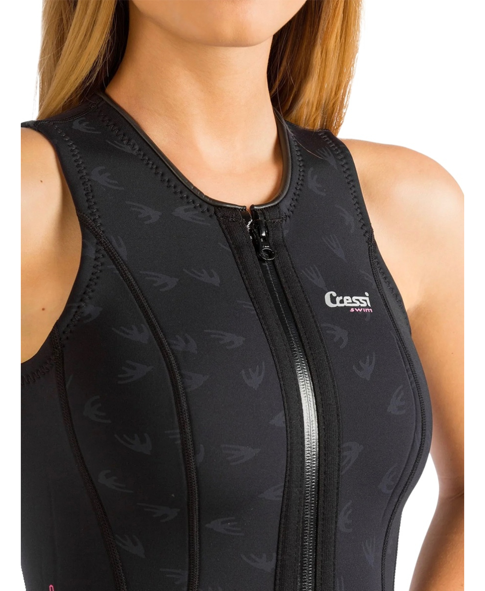 CRESSI - COSTUME TERMICO NEOPRENE 2mm - TERMICO SHORTY SWIMSUIT - DG000501 - BLACK