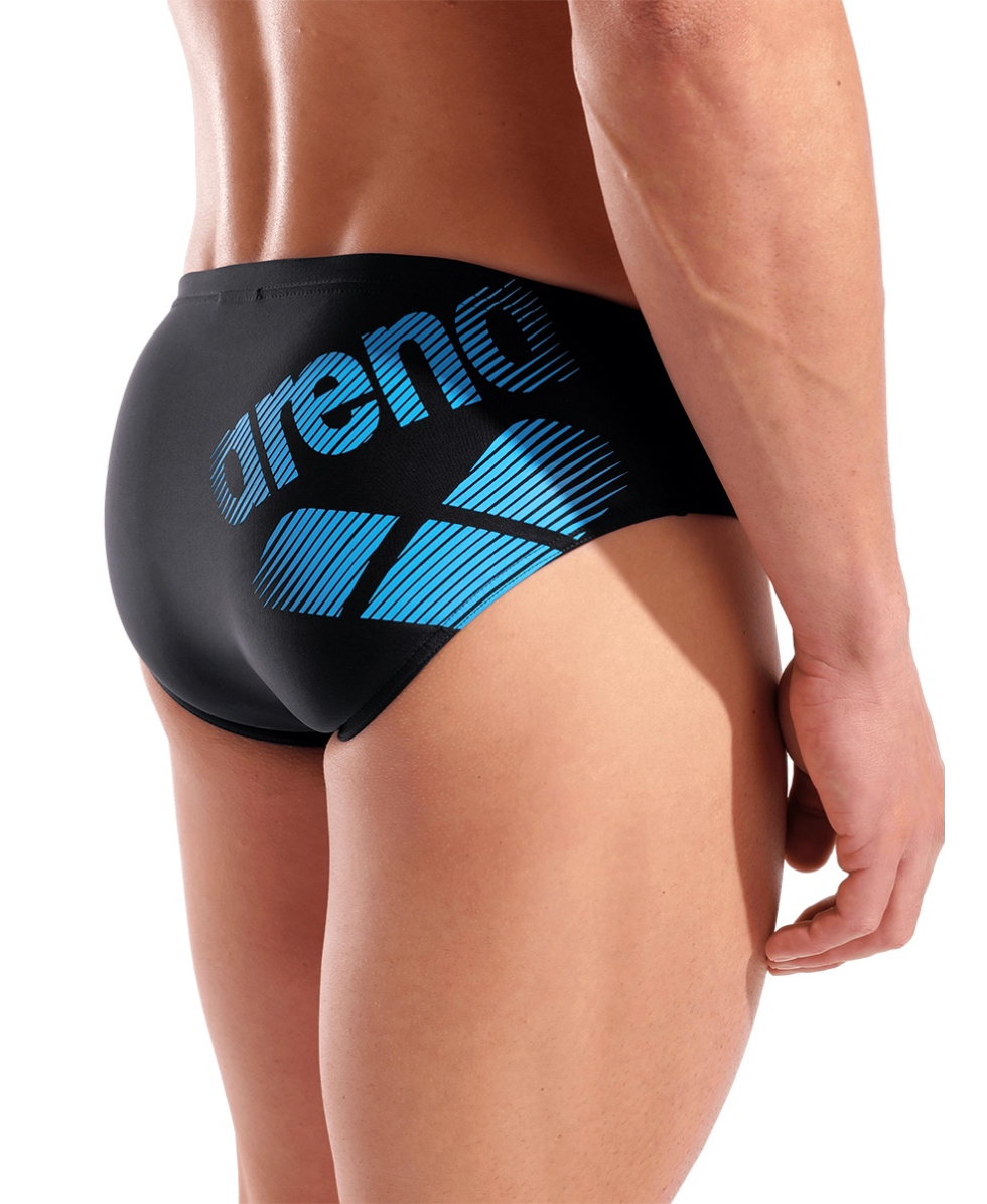 ARENA - SLIP UOMO - LOGOTYPE SWIM BRIEF - 010283500 - BLACK