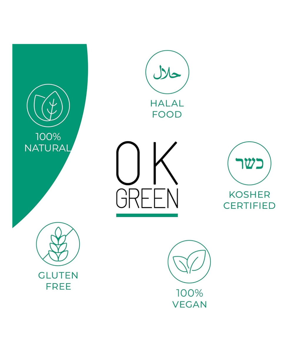 OK GREEN - DOLCIFICANTE 100% NATURALE - ZERO CALORIE - DOYPACK 1KG