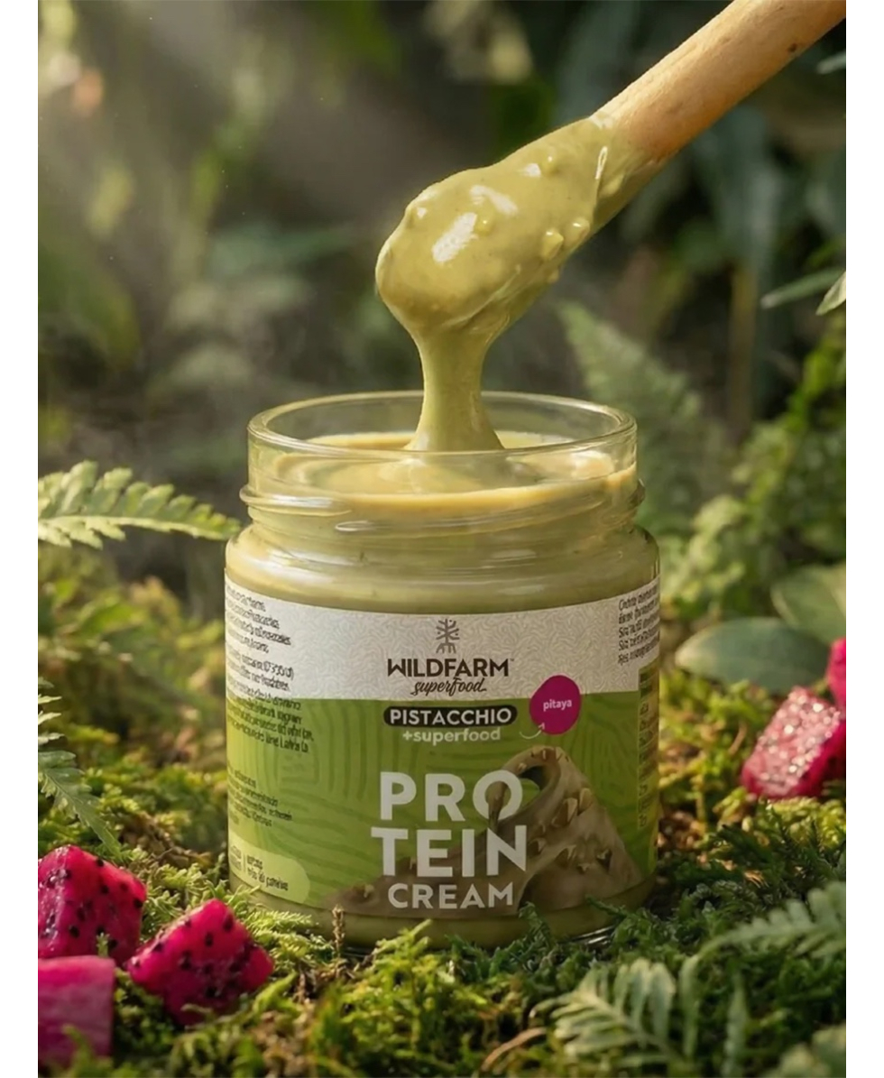 WILDFARM - SUPER PROTEIN CREAM - 180g - PISTACHIO + PITAYA