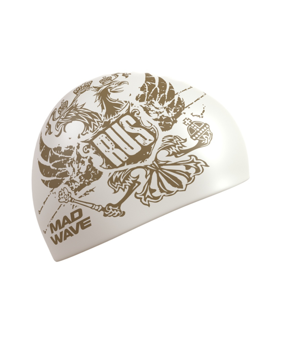 MAD WAVE - CUFFIA SILICONE - M055333002W - WHITE/GOLD EAGLE