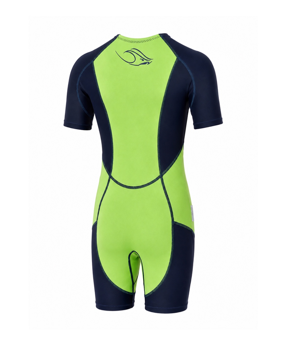 AQUASPHERE - MUTA JUNIOR - STINGRAY HP - SHORT SLEEVE - GREEN/NAVY
