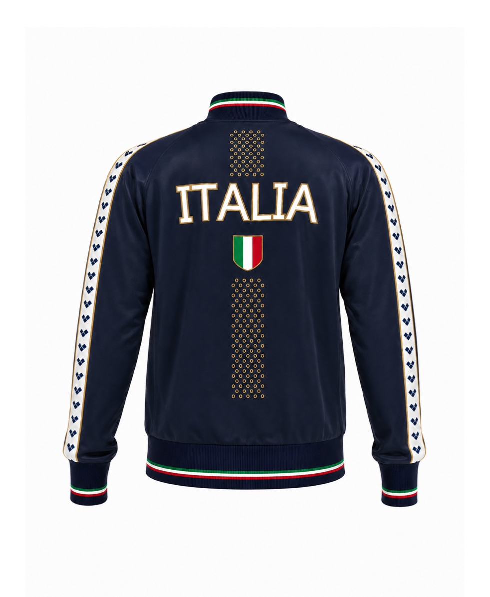 ARENA - GIACCA ZIP - FIN JACKET PANEL - 005838719 - NAVY/WHITE/ROYAL LEN