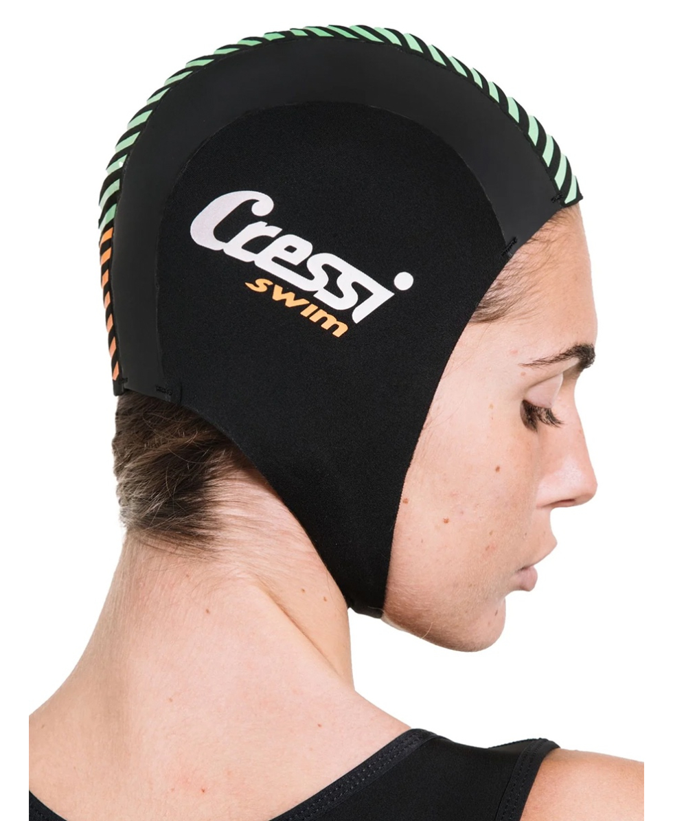 CRESSI - CAPPUCCIO NEOPRENE - 2mm - DG002397 - BLACK/GREEN/ORANGE