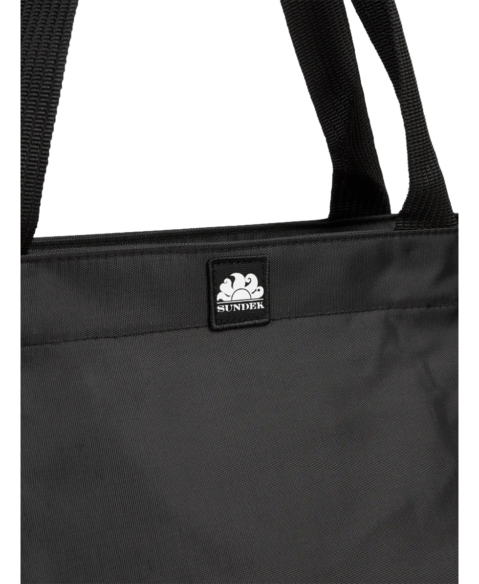 SUNDEK - BORSA SPIAGGIA - TOTE DALY PRINTED BAG - AM057ABPV600-00401 - BLACK