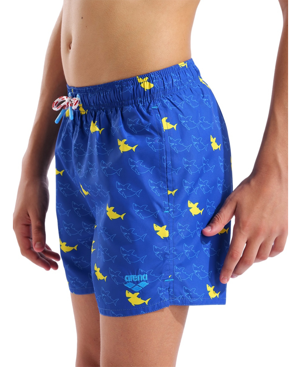 ARENA - COSTUME SHORT JUNIOR - WATER PRINTS SHORT - 007186830 - NEON BLUE