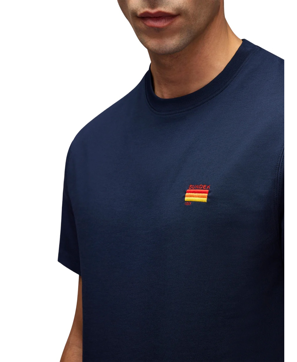 SUNDEK - T-SHIRT MINIMAL - M666TEJ800-00701 - NAVY
