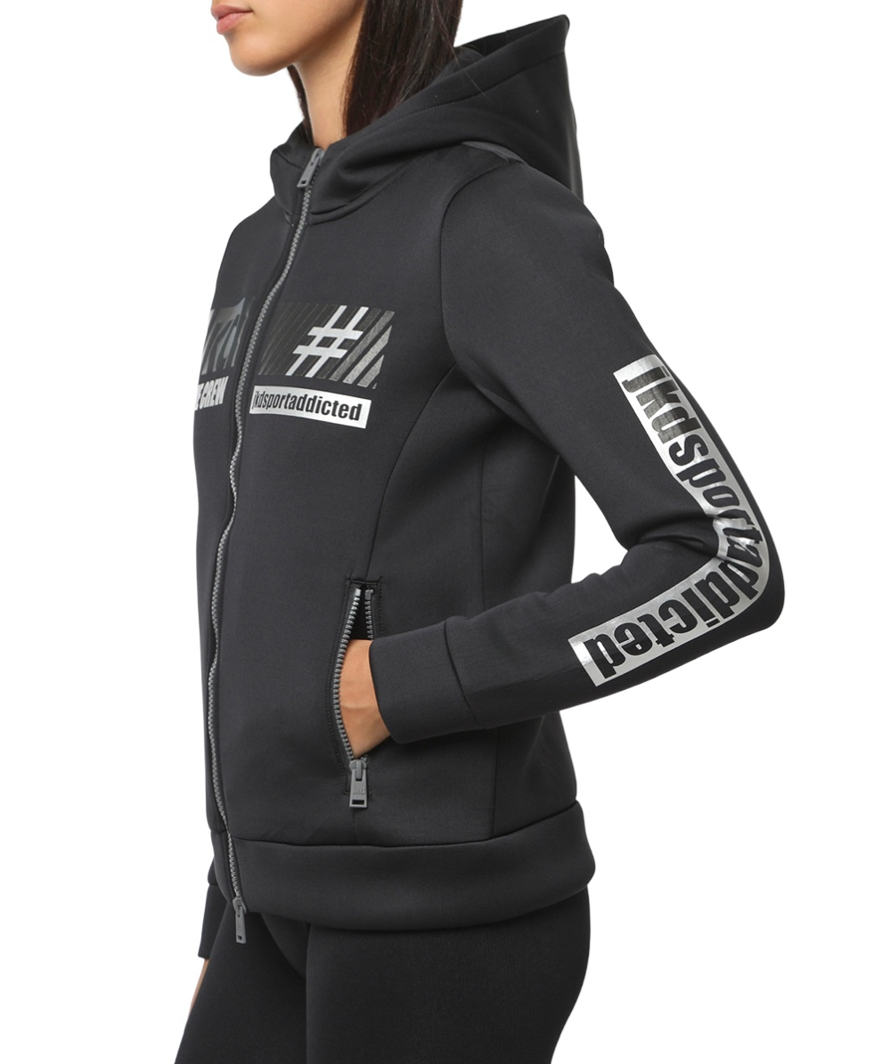 JAKED - FELPA DONNA - SIDERALIS - JKFL5N501D - BLACK/SILVER