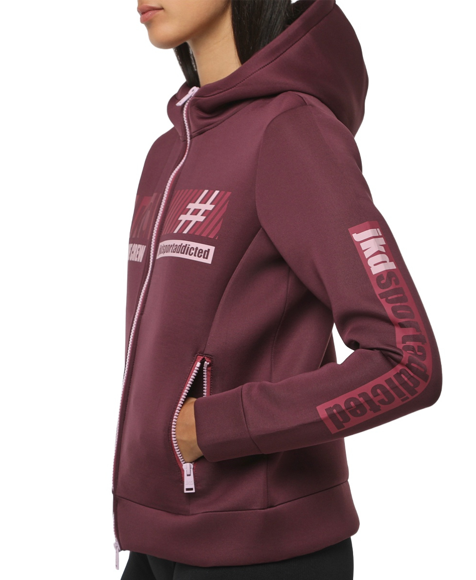 JAKED - FELPA DONNA - SIDERALIS - JKFL5N501D - WINE/PINK