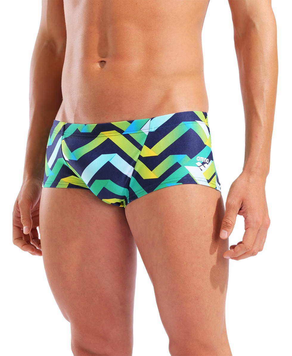 ARENA - COSTUME BOXER - TEXTURE LOW WAIST SHORT - 010731750 - NAVY/MULTI