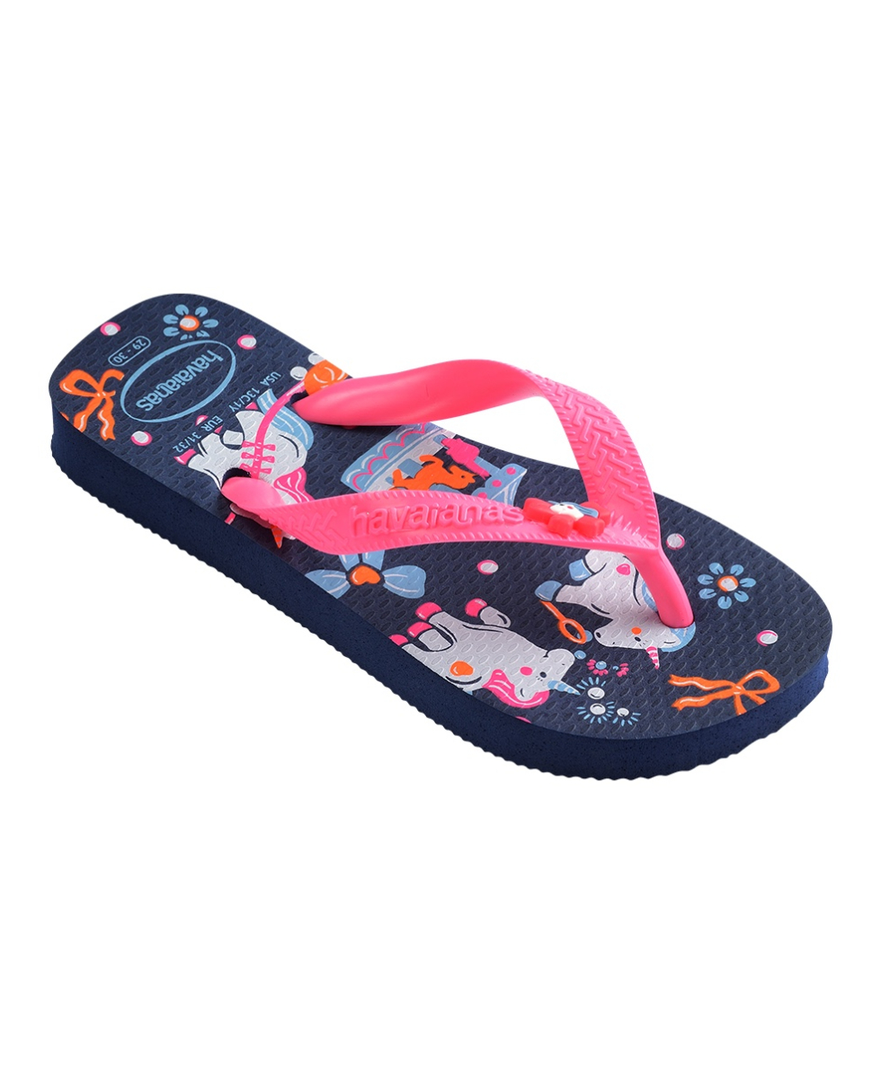 HAVAIANAS - INFRADITO JUNIOR - KIDS FANTASY - 4103405-5557 - NAVY BLUE/PINK