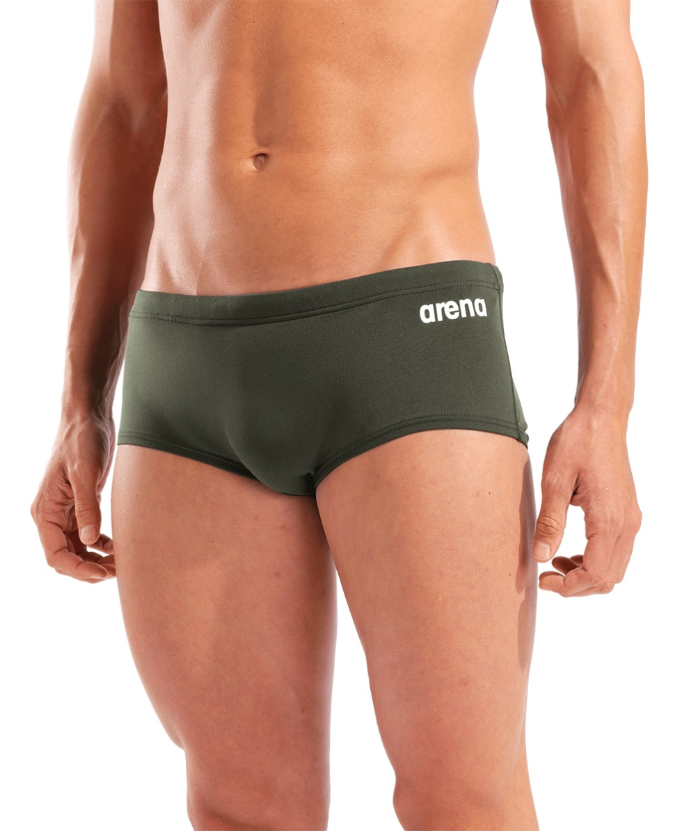 ARENA - COSTUME BOXER - TEAM LOW WAIST SHORT SOLID - 004775660 - DARK SAGE/WHITE