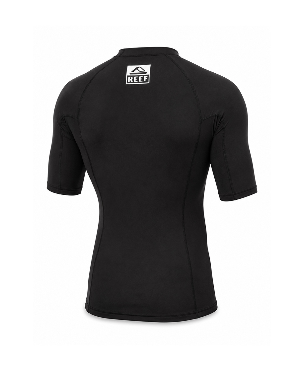 REEF - T-SHIRT LYCRA M/C - LOGO RASH 5 - 00E107BLA - BLACK
