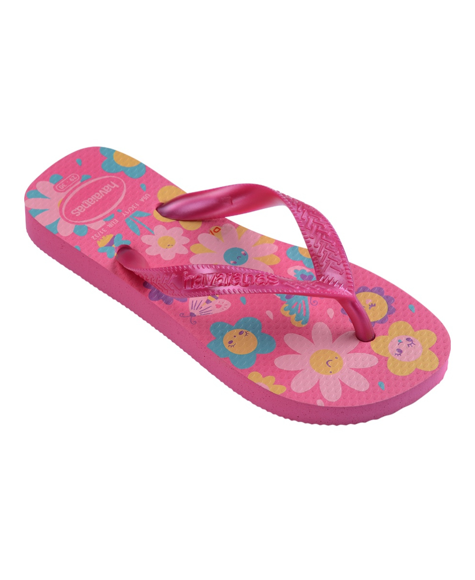 HAVAIANAS - INFRADITO JUNIOR - KIDS FLORES - 4000052-2933 - PINK FLUX/PINK GUM