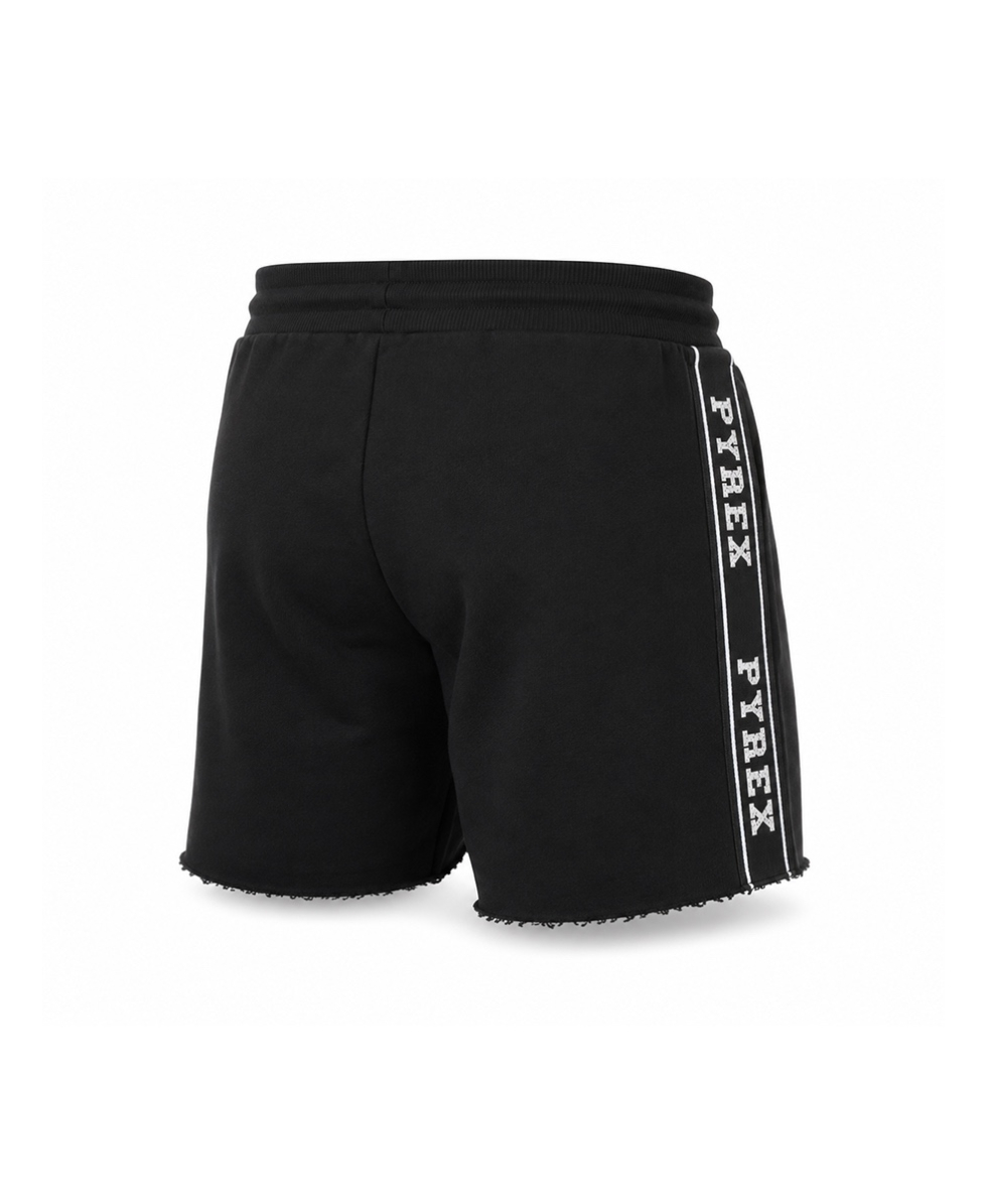 PYREX - PANTALONCINO GLITTER FELPA DONNA - 19EPB40067 - BLACK