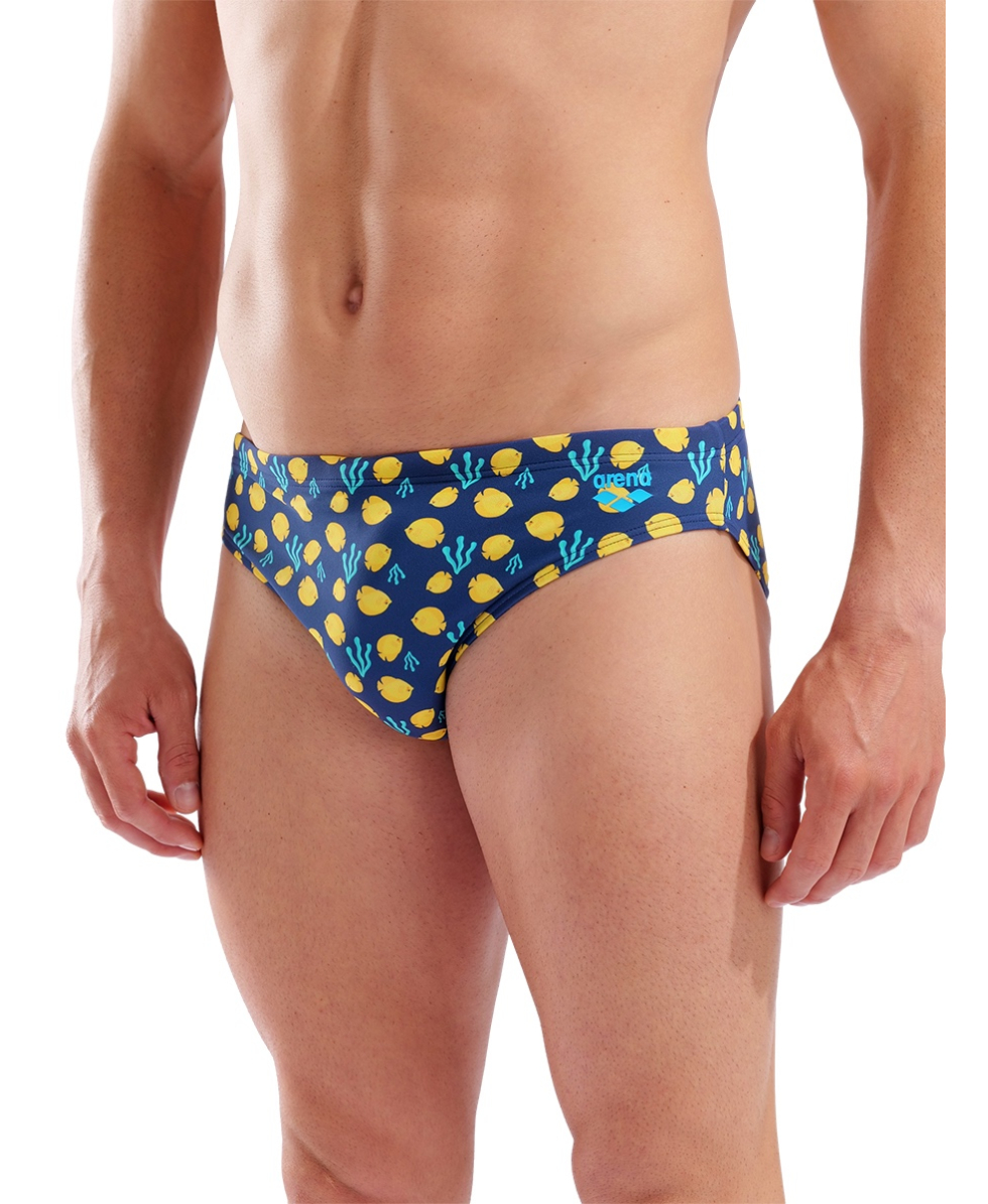 ARENA - COSTUME SLIP - SWIM BRIEF ALLOVER - 005244730 - NAVY MULTI