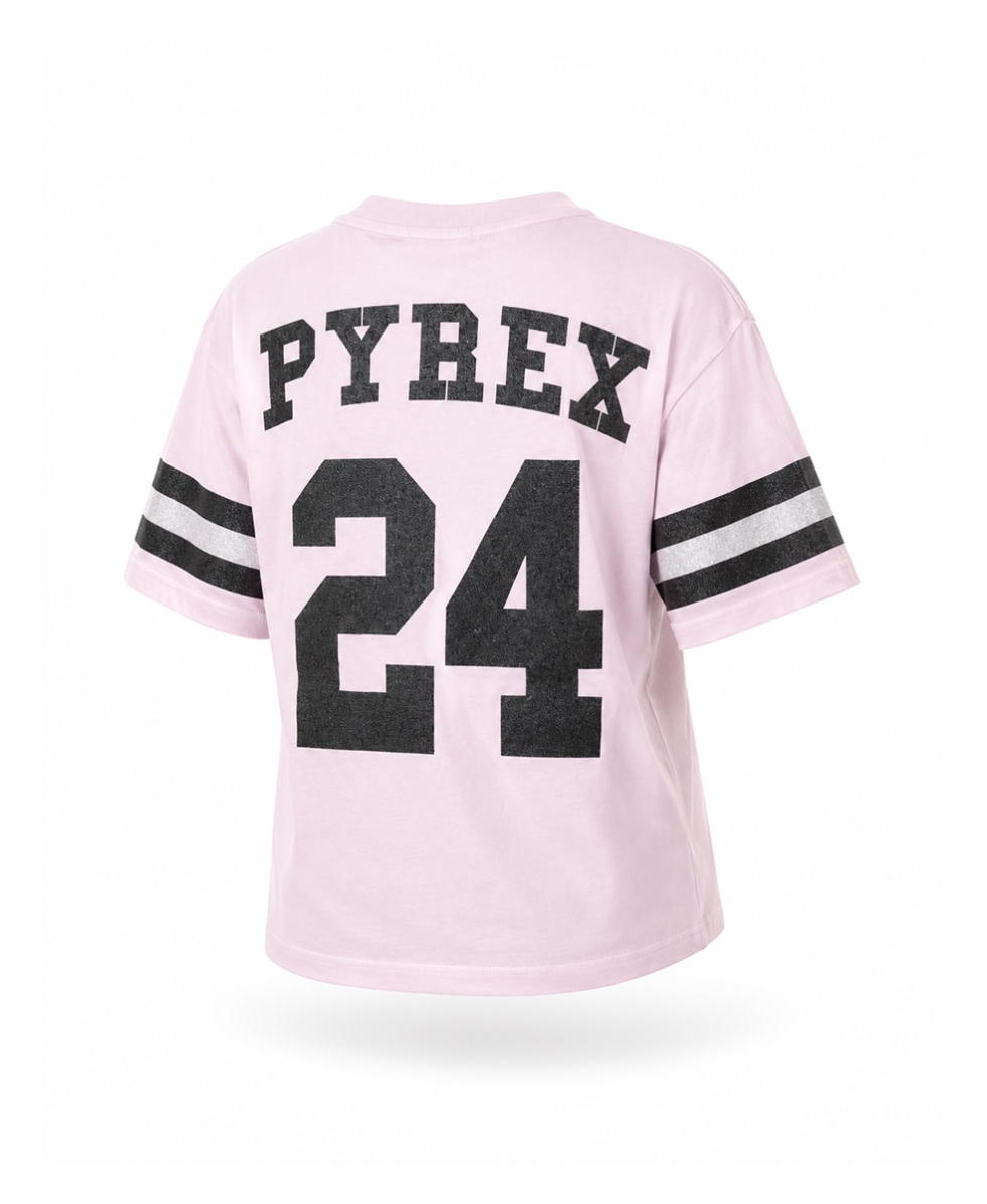PYREX - T-SHIRT GLITTER DONNA - 19EPC40192 - PINK